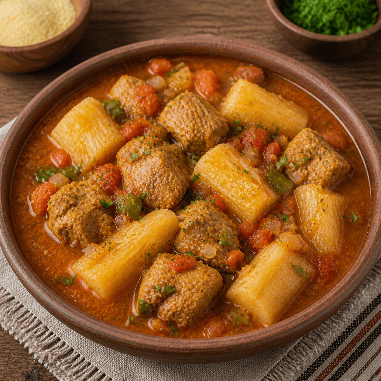 Guiso de Cerdo con Mandioca